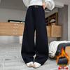 Girls' 2025 Fleece-Lined Thick Scimitar Pants for Autumn/Winter