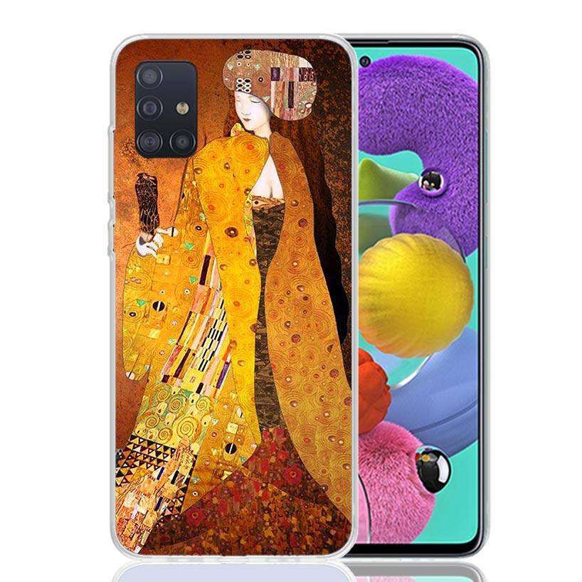 Kiss by Gustav Klimt Desig For Samsung Galaxy A52S A42 A32 A22 A12 A02S A51 A50S Phone Case A41 A31 A21S A30S A20S A20E A70 A71