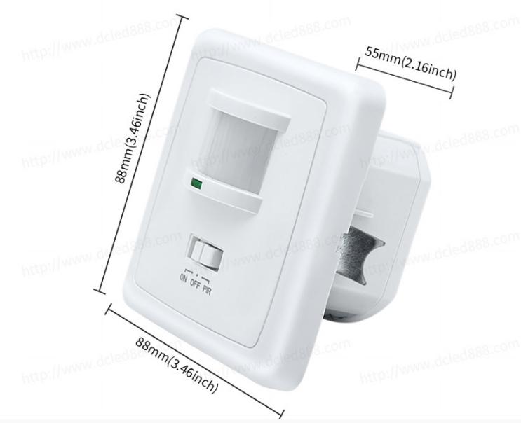 PIR Sensor Detector Smart Switch LED PIR Infrared Motion Sensor Switch square Human Sensor Switch