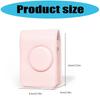 Waterproof AntiShock Pink PU Leather Crossbody Camera Case For Mini EVO Compact Storage Bag With Adjustable Strap