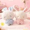 Kawaii Mini Bunny Plush Keychain Cute Angel Rabbit Stuffed Toy Soft Animal Bag Pendant Decor For Kids Girls Gift