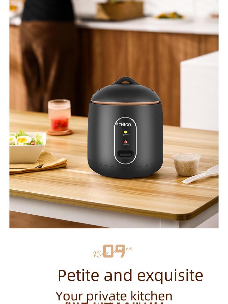Chigo Mini Rice Cooker - Low Power, Non-Stick, Ideal for 1-2 People, Perfect for Dorms and Small Spaces