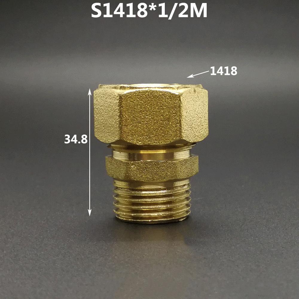 DN15 DN20 Male/Female Thread Straight Pex Pipe 1216/1418/1620/2026/2632 Fitting Aluminum Plastic Pipe Fittings