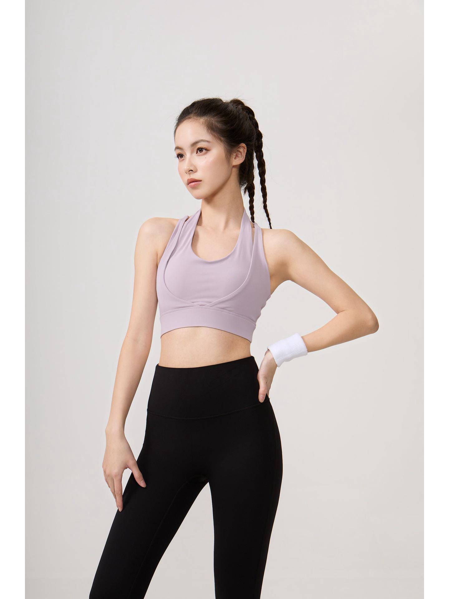 

Lu Chuan High-Impact Sports Bra - Shockproof Running & Yoga Vest M рожевий/фіолетовий