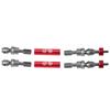 2pcs Front Drive Shaft CVD Transmission Axle for Traxxas Slash 4X4 1 10 RC Truck (Red)