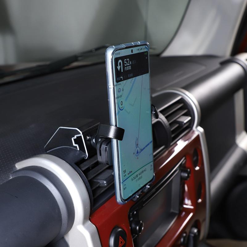 For Toyota FJ Cruiser 2007-2026 Aluminum Alloy Car Mobile Phone Bracket Car Navigation Bracket GPS Bracket Accessories