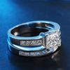 Diamond Micro Inlay Ring European and American Ring Style Wedding Diamond Ring Ring Ring Zircon Couple Ring