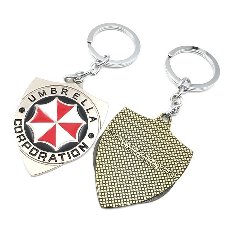Biohazard Umbrella Crisis Logo Keychain Pendant