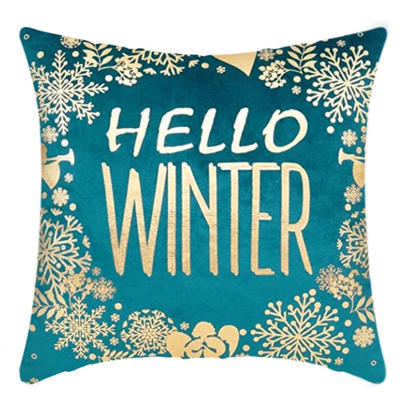 New Christmas Santa Claus Pillowcase Home Sofa Cushion Car Cushion Cartoon Christmas Pillowcase