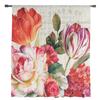 Vintage Blumen Tulpen Ölgemälde Fenster Vorhänge Sheer Chiffon Tüll Vorhang Hause Wohnzimmer Hintergrund Dekoration