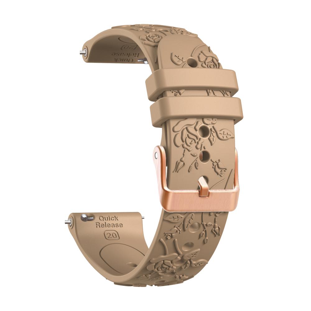 20 mm Damarmband i Silikon för Garmin Forerunner 170 170M 70 165 155 570 245 645 Venu 2Plus Venu SQ2 Vivoactive 6 5 3 Armband