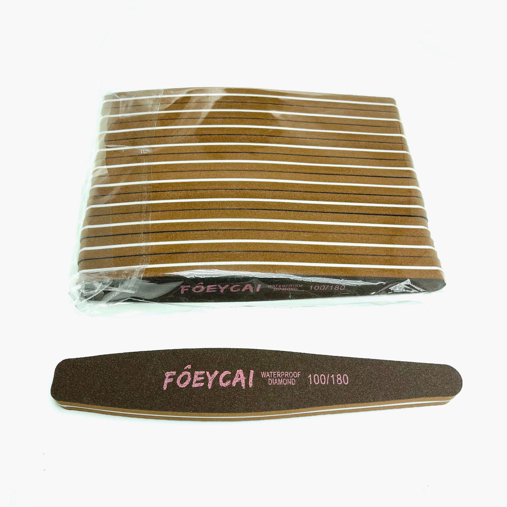 Nail Art Double-Sided Coffee Sponge Buffer: High-Quality, Wear-Resistant, Washable