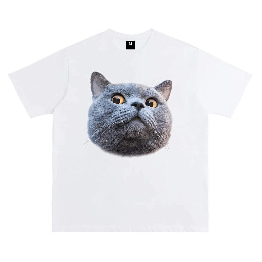 Kittens Avatar Blouse Women's T-shirt Female Y2k Clothes Girls Kawaii Tops House Pet Print Streetwear Cute Cat Graphic Clothing