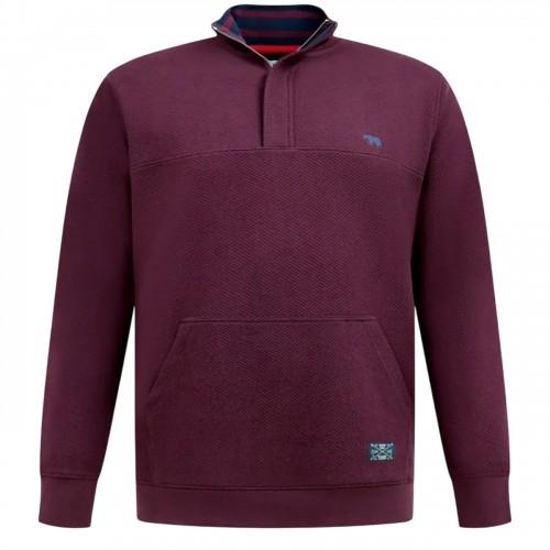 Duke Mens D555 Lancaster Quilted Quarter Zip Kingsize Sweatshirt