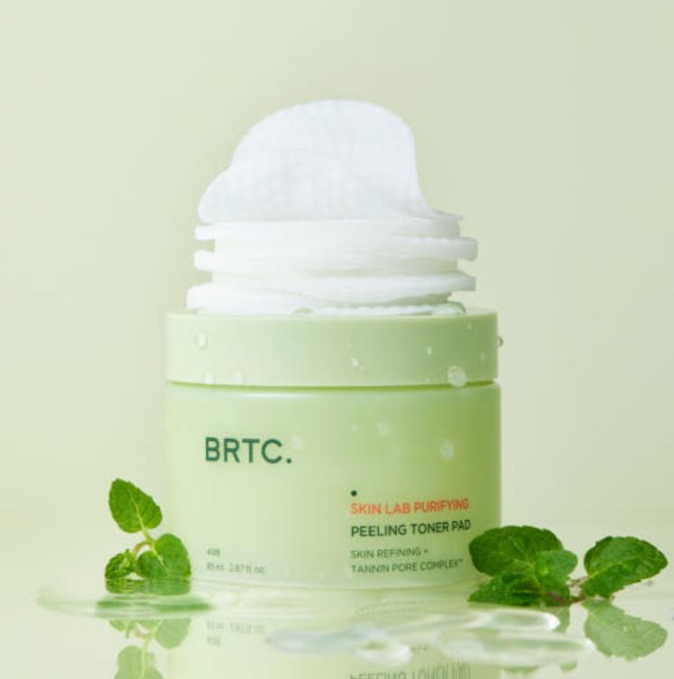 BRTC Skin Lab Purifying Peeling Toner Pads – 40pcs Gentle Exfoliating Pads