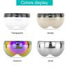 Universal 3-Snap Motorbike Helmet Visor Front Flip Up Wind Shield Len Sunglasses
