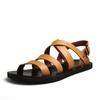 Fashion 2025 New Genuine Leather Mens Sandals Summer Shoes Flat Open Toe Rome Style Man Sandalias Outdoor Breathable Beach Comfy Sandals