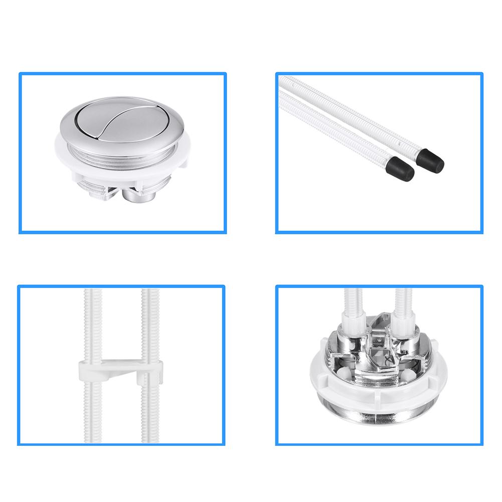 Toilet Tank Button Single Toilets Flush Button Water Tank Parts Switch Water Press Push Buttons For Toilets Hole Diameter 48mm