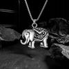 Indian Elephant Silver Chain Necklace 325
