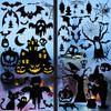 Halloween Night, Dark Design, Pumpkin Skull Stickers, Glass Stickers, Living Room Window Decorations, Electrostatic Stickers, Bar Wall Stickers