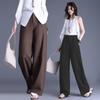 Neuer Eingang Schlankmachende High-Waist Hosen mit Fall - Vielseitiges Schlankes & Weiter Bein Design für Freizeitkleidung