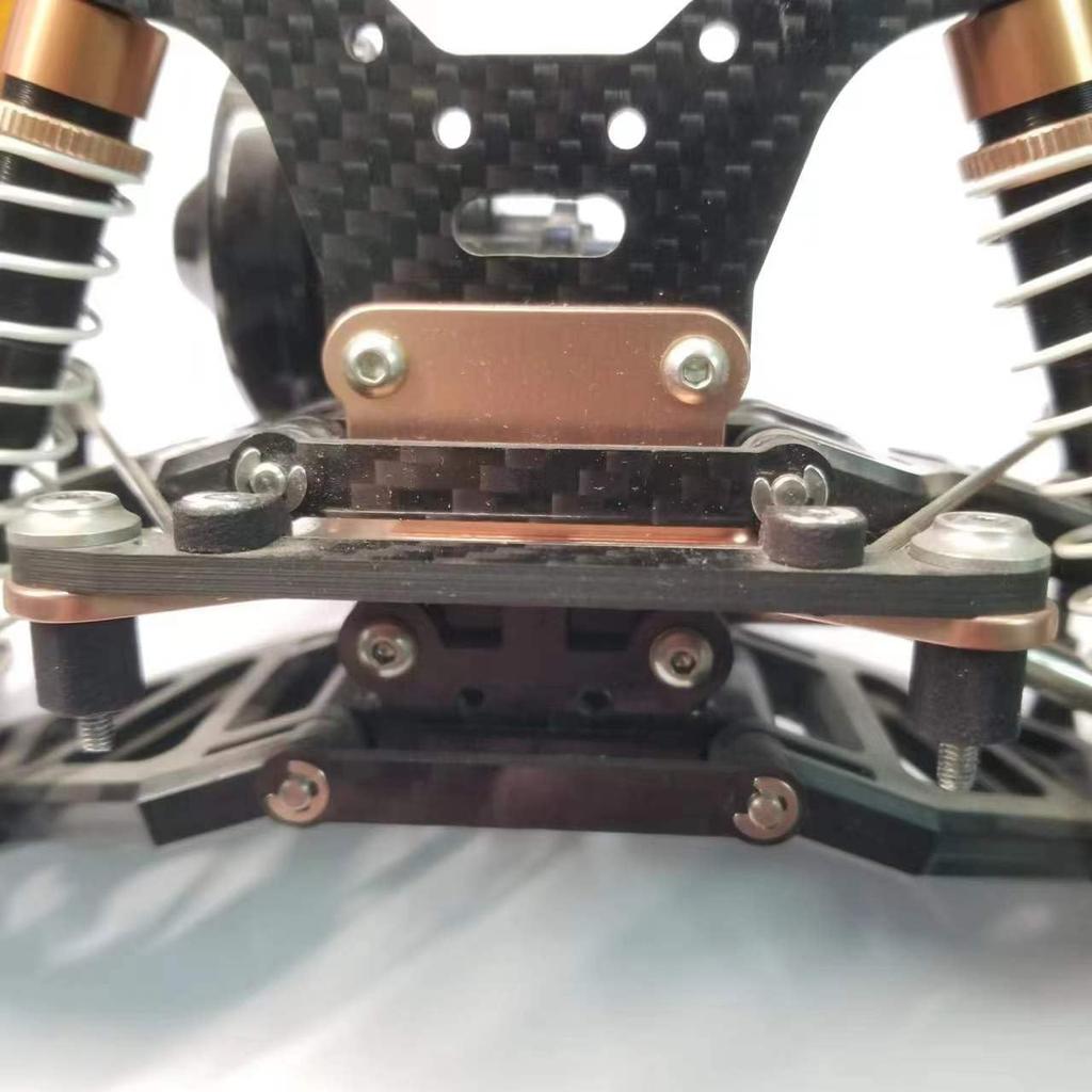 KF RC Ultralätt Kolfiber Framvagnsupphängningsfäste för Tamiya 110 DT-02 Buggy Kumamon VersionSuper Fighter GDesert Gator (Kompatibel med