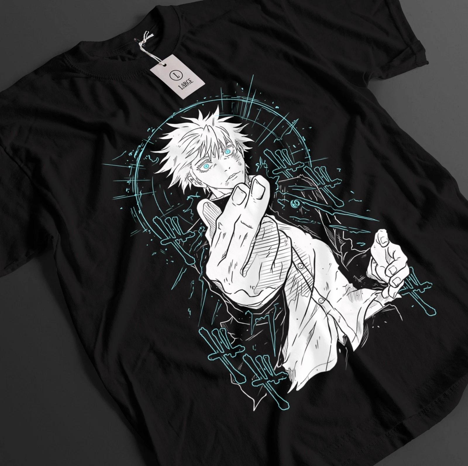 

Футболка Jujutsu Kaisen Годжо Сатору Футболка Сукуна Тодзи Топ Аниме JJK Унисекс Футболка M