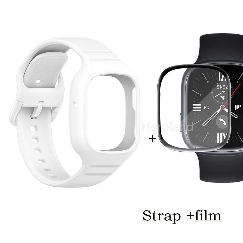 Sportovní silikonový řemínek k hodinkám pro Huawei Honor Watch 4 řemínek Smarwatch náramek pro Honor Watch4 příslušenství 2 v 1 řemínek