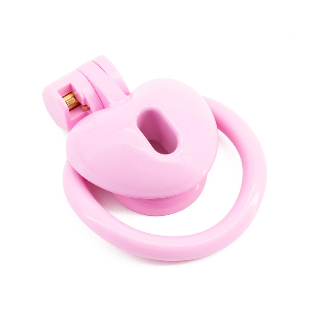 Heart Negative Plastic Chastity Locks Male Cock Cage Lower Body Hidden Cross-Dressing Tools