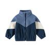 Boys Reversible Jacket Color Block Casual Warm Outerwear for Fall