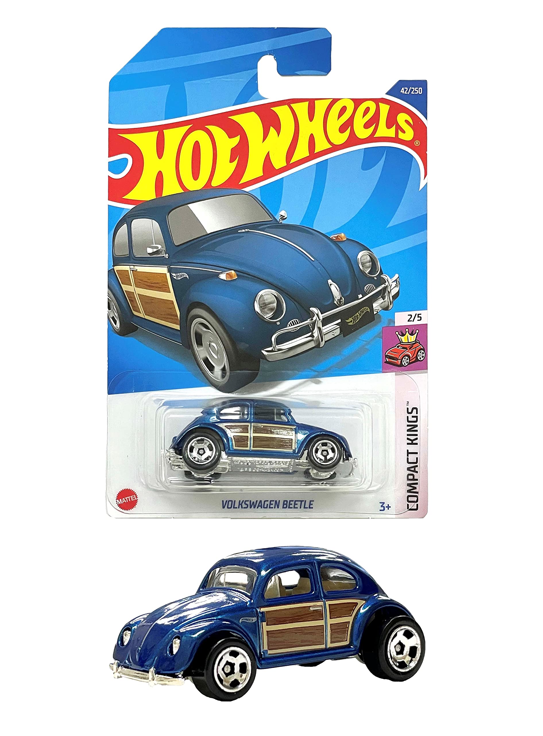 

Hot Wheels Basic Car Volkswagen Beetle, возрастом 3 года и HHD86 [3 вверх]