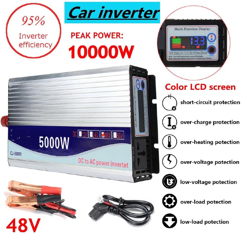 10000W Inverter peak VoltageTransformer 12V/24V/48V Modified Sine Wave Power Voltage transformer Inverter Converter 33*15*7.5cm