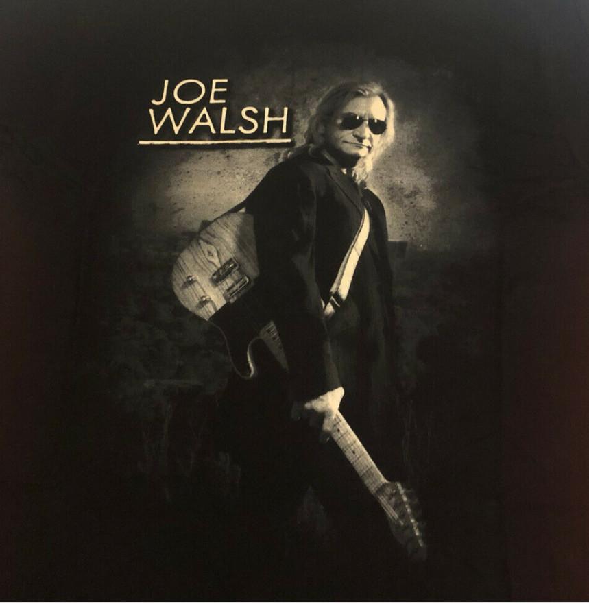 Live Guitar Joe Walsh T-Shirt Short Sleeve Black Unisex S-234XL For Fans 1H0495 Unisex T-Shirt XXXXL