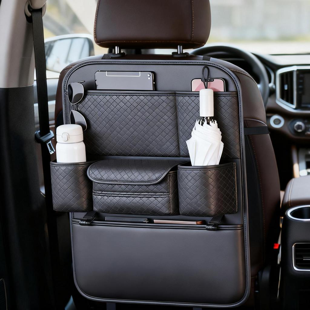 Organizér za sedadlo do auta Odolný proti poškrábání Velká kapacita Ochranné podložky na zadní stranu sedadla Pro přívěs Nákladní automobil Sedan Pickup Tablety