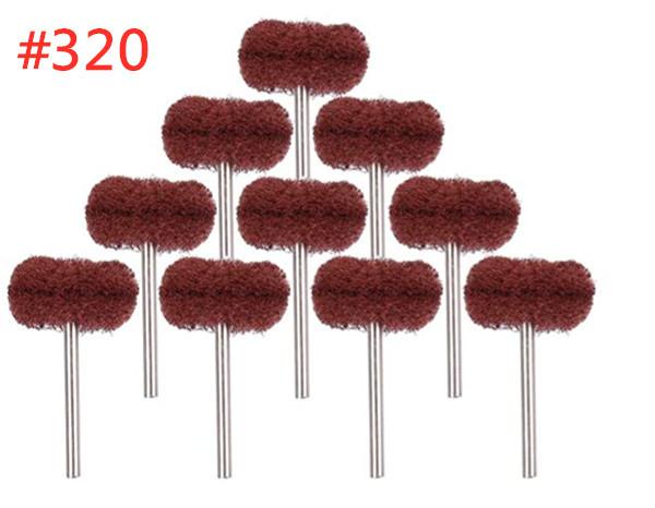 100pcs/pack Wool Polishing Head Grinding Abrasive Disc Mini Drill Abrasive Brush 2.35/3mm Shank for Dremel Rotary Hand Tools