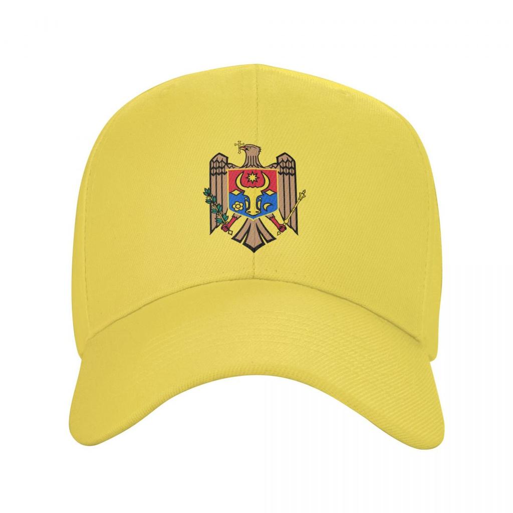 Punk Coat Of Arms Of Moldova Baseballová čepice Unisex Dospělí Moldavané Flag Nastavitelná tatínková čepice pro Unisex ženy Hip Hop