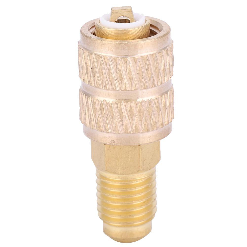 R410A AC Refrigeration Adapter Brass Straight Connector for Air Conditioner Refrigerator410 to British Standard