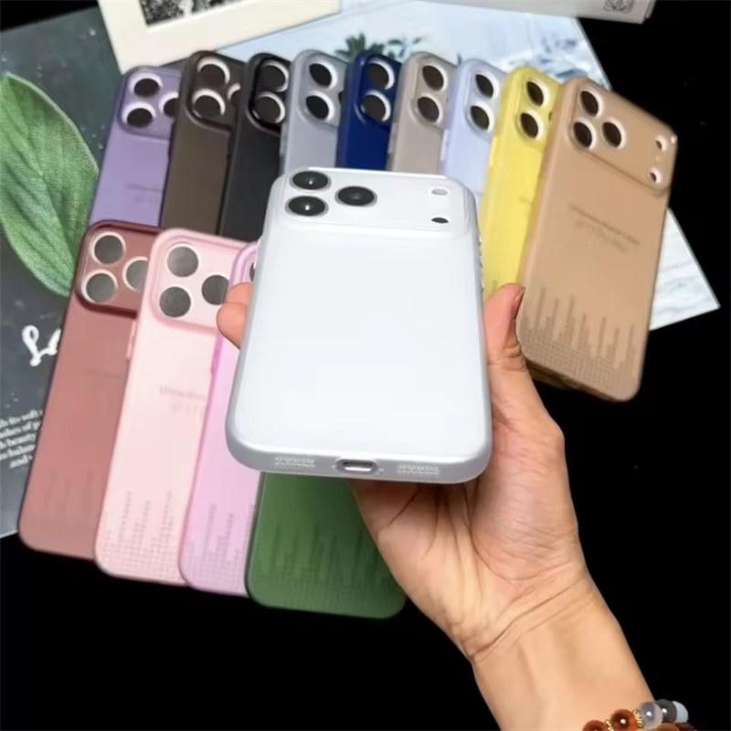 Ultra Thin Matte Translucent Phone Case For iPhone 17 Air 16 15 14 13 12 11 Pro Max Plus Shockproof Clear Slim Soft TPU Back Cove