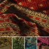 100x100cm Etnisk Stil Jacquard Brokadtyg För DIY-syning Thailändsk Traditionell Dräkt Dai Rörklänning Bakgrund Designertyg