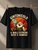 Gintonicolo A Mali Estremi Bevi E Rimedi Gnome At Retro Sunset Holding A Cold Drink With Lime And Unisex All Tshirt