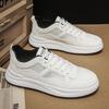 Summer breathable mesh white shoes men's trendy brand versatile Hong Kong style high-end board shoes youth casual sports shoes
