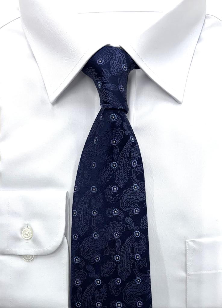 [Hiroko Koshino Homme] Necktie, Sarasa Pattern, Small Pattern, 003254-20000-2924 01 Navy base, Sarasa pattern, Small Pattern, FREE