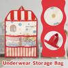 Space Saving Underwear Storage Organization Cartoon Wardrobe Mounted Storage Bag  Kitchen Wardrobe