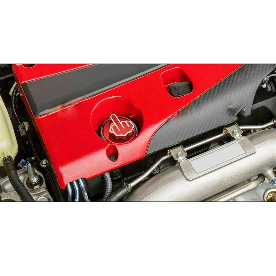 Red Screw Oil Tank Cap with Middle Finger for Honda Acura