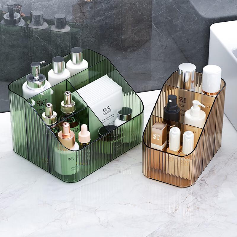Transparent Multi-Compartment Desktop Organizer