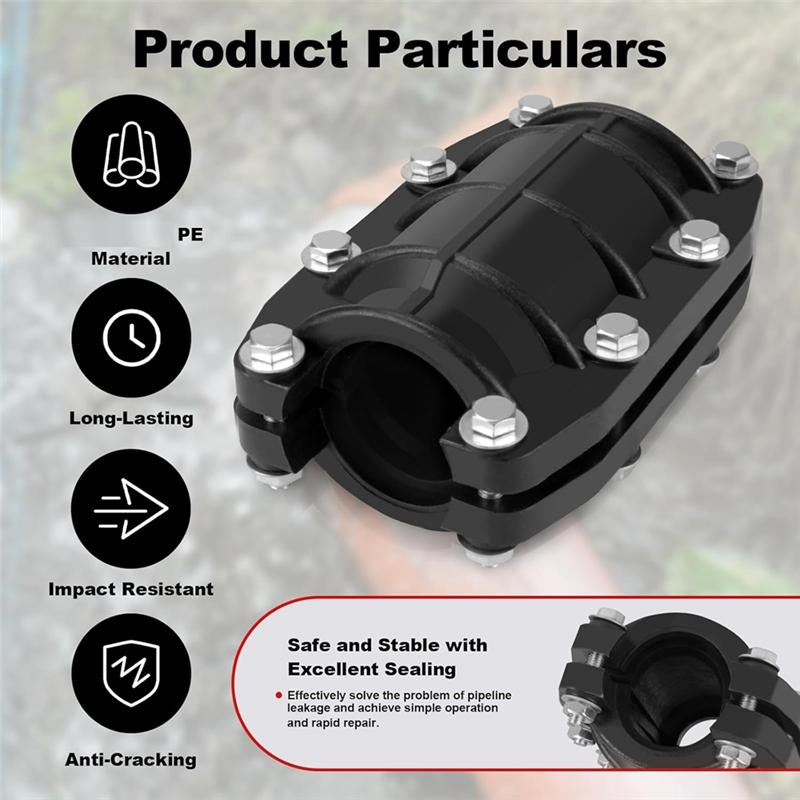 -A95Z Pipe Repair Clamp 3/4 Inch Leak Sealer,Emergency Pipe Repair Kit For Plastic And Metal Pipes