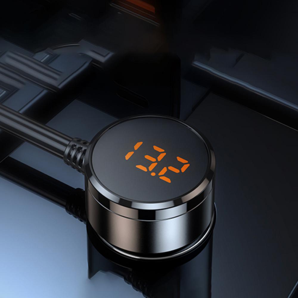 DC12V-24V Car Charger 128W High Power 7holes Multi-function Car Charger Conversion Plug Cigarette Lighter Splitter