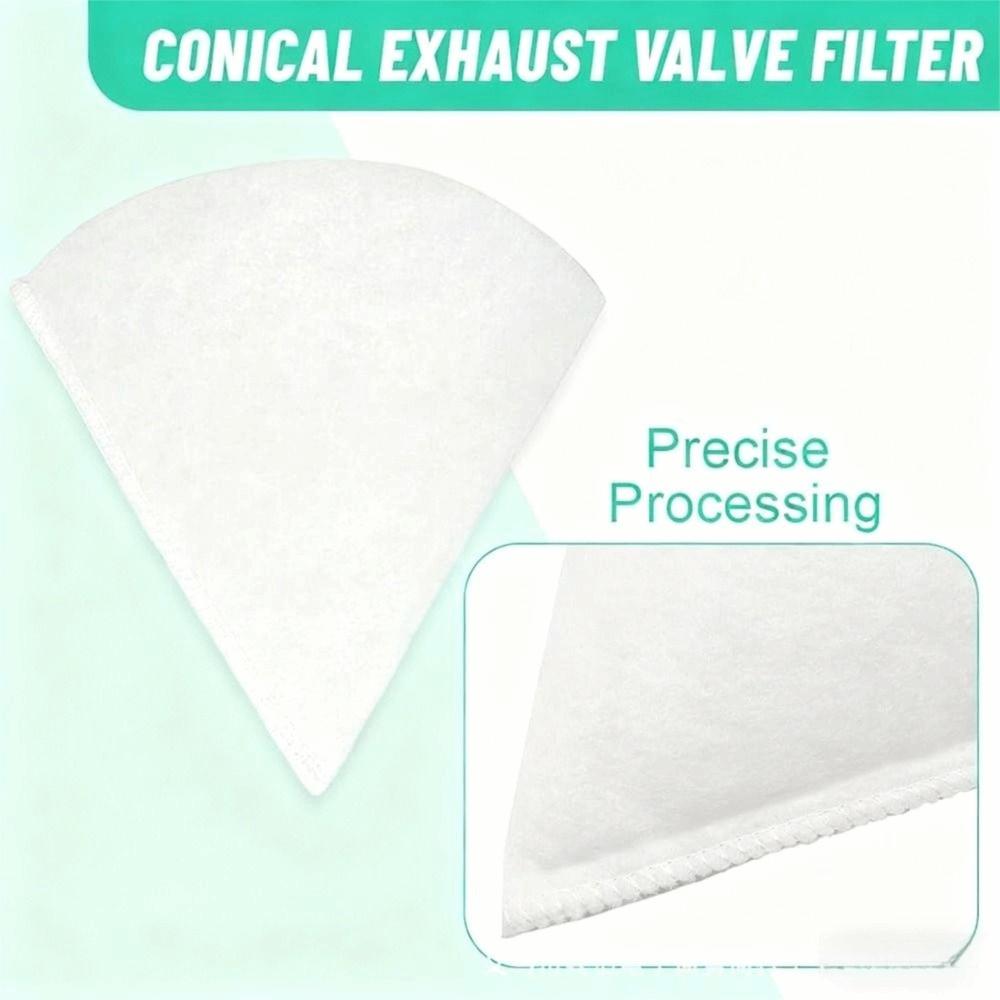 5Pcs Conical Cone Filter Compatible European Exhaust Air Filter Air Filtration Exhaust Valve Filter Ventilation Equipment