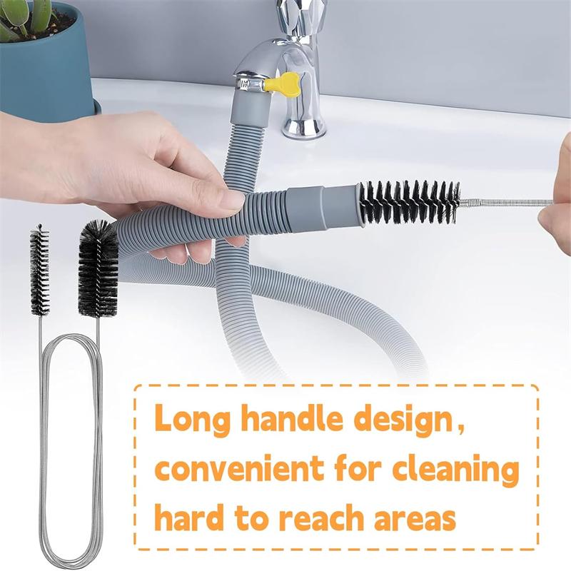 3ks Flexibilní čistič odtoku dřezu Odstraňovač ucpaných dlouhých vlasů Odstraňovač ucpaných čističů