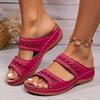 2026 New Women's Retro Stitched Sandals Non Slip Lightweight Soft Sole Casual Comfort Slippers